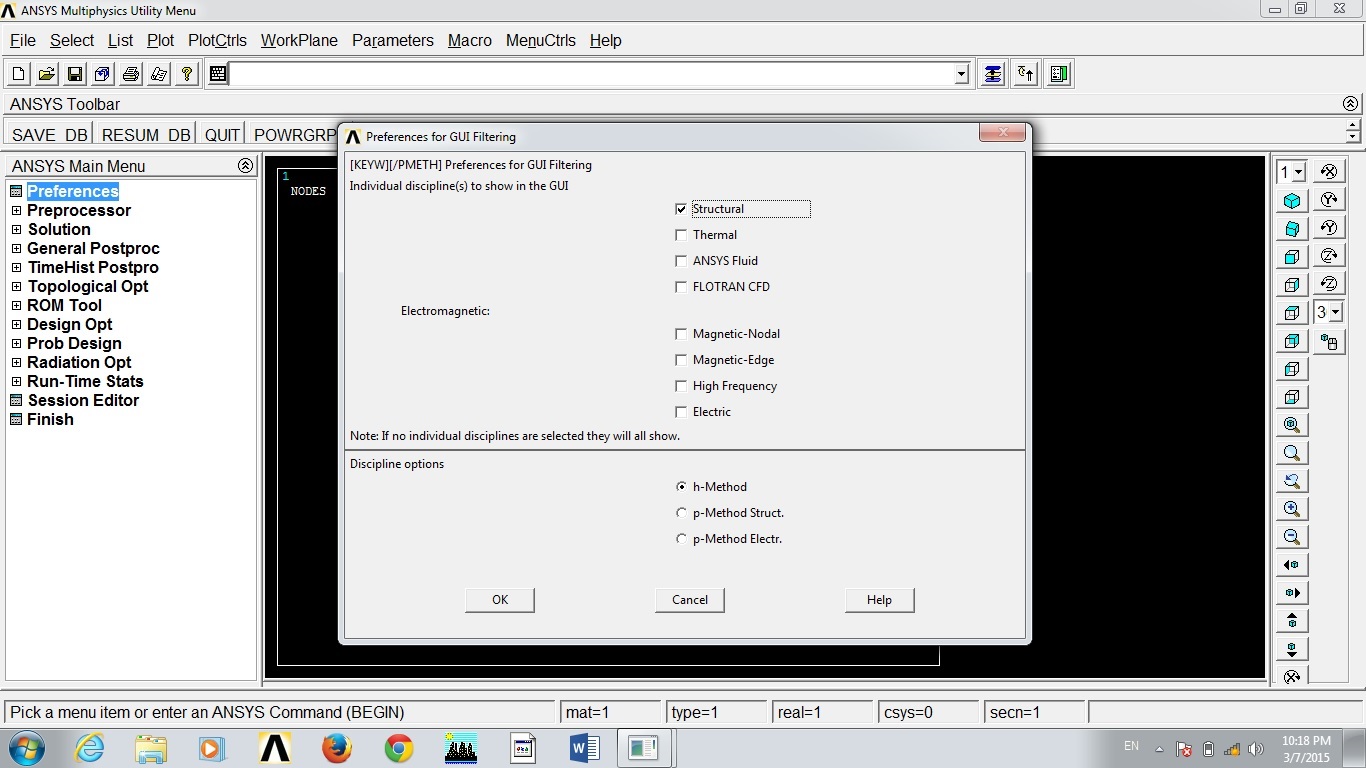 Pressure Vessel Reinforcement in ANSYS APDL