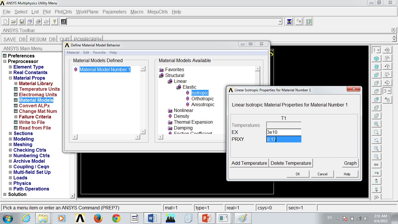 Hemispherical Dome Analysis in ANSYS APDL