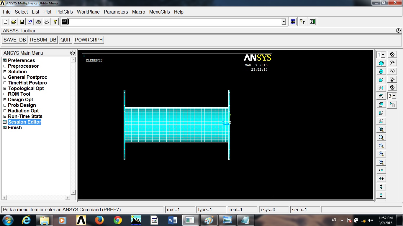 Pressure Vessel Reinforcement in ANSYS APDL