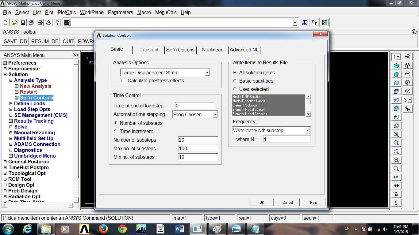 Pressure Vessel Reinforcement in ANSYS APDL