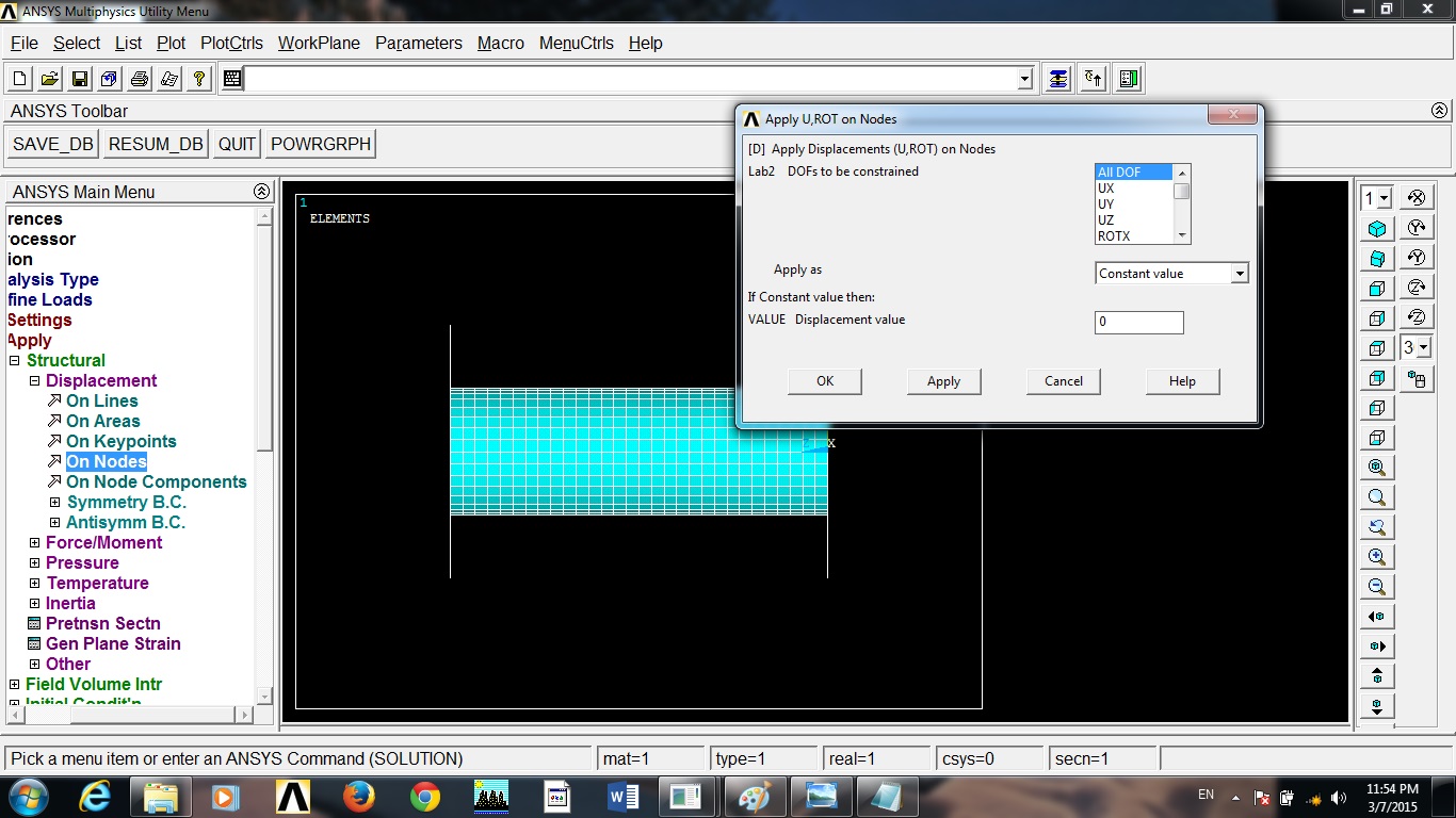 Pressure Vessel Reinforcement in ANSYS APDL