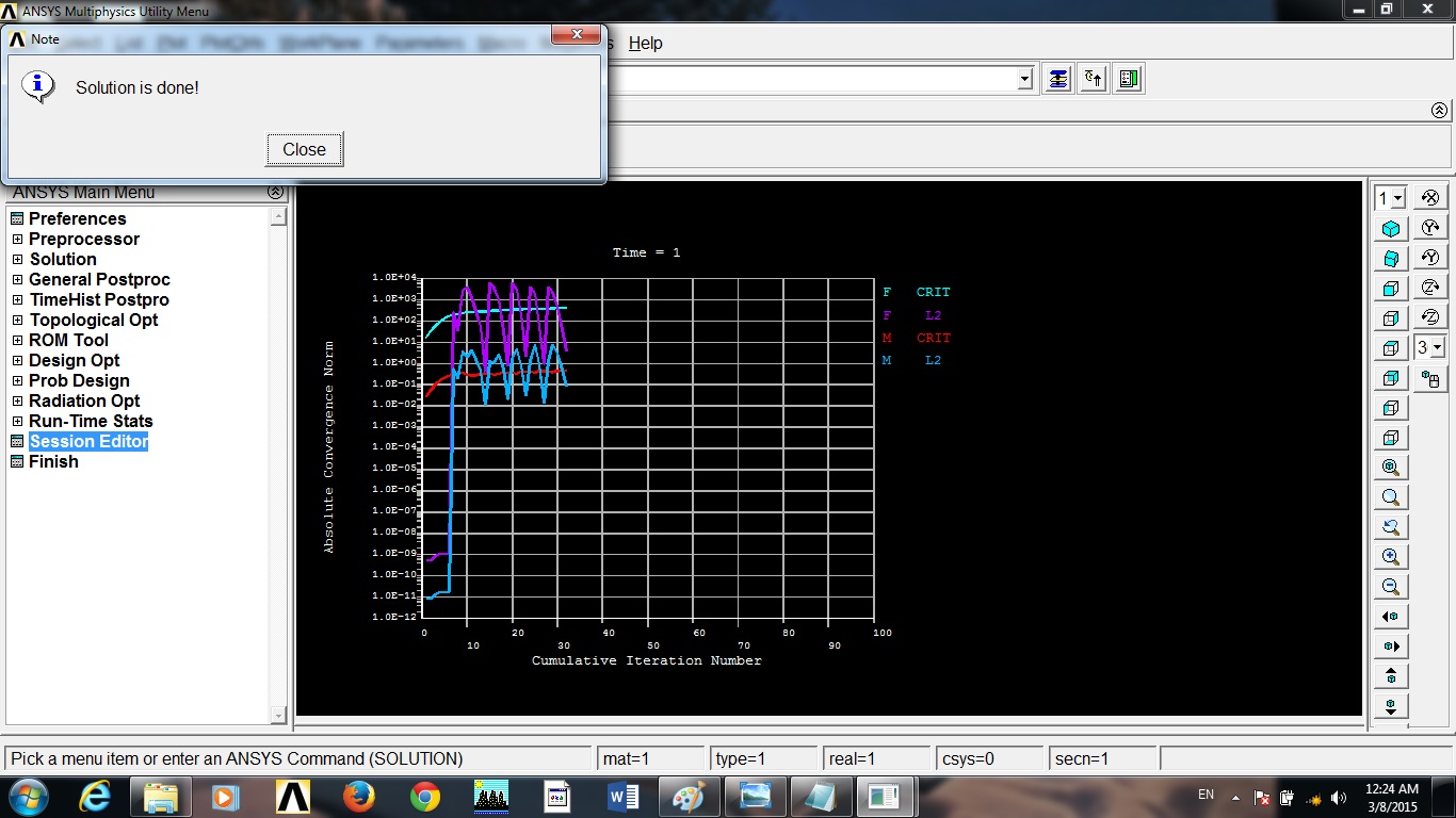 Pressure Vessel Reinforcement in ANSYS APDL