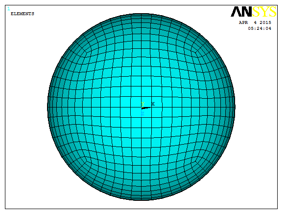 Hemispherical Dome Analysis in ANSYS APDL