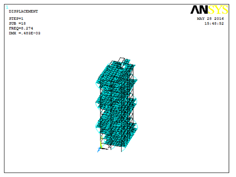 Reinforced Concrete Frame Modeling in ANSYS APDL