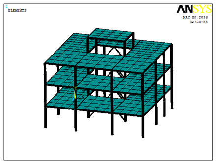 Steel Moment Frame & Braced Frame Modeling in ANSYS APDL