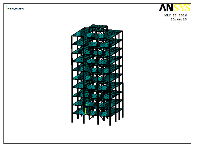 Steel Moment Frame & Braced Frame Modeling in ANSYS APDL