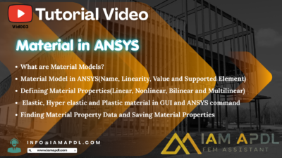 Define Materials in ANSYS