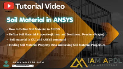 Soil Material in ANSYS