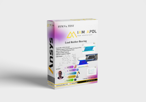 Lead Rubber Bearing Validation in ANSYS APDL – Download Complete FEM Project