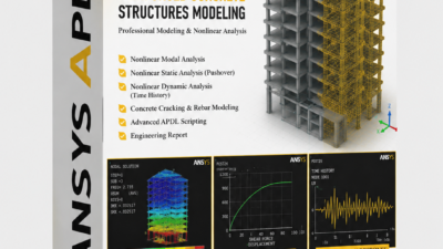Reinforced Concrete Frame Modeling in ANSYS APDL | Modal & Nonlinear Analysis