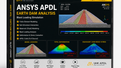 Finite Element Analysis of an Earth Dam Subjected to Blast Loading Using ANSYS APDL