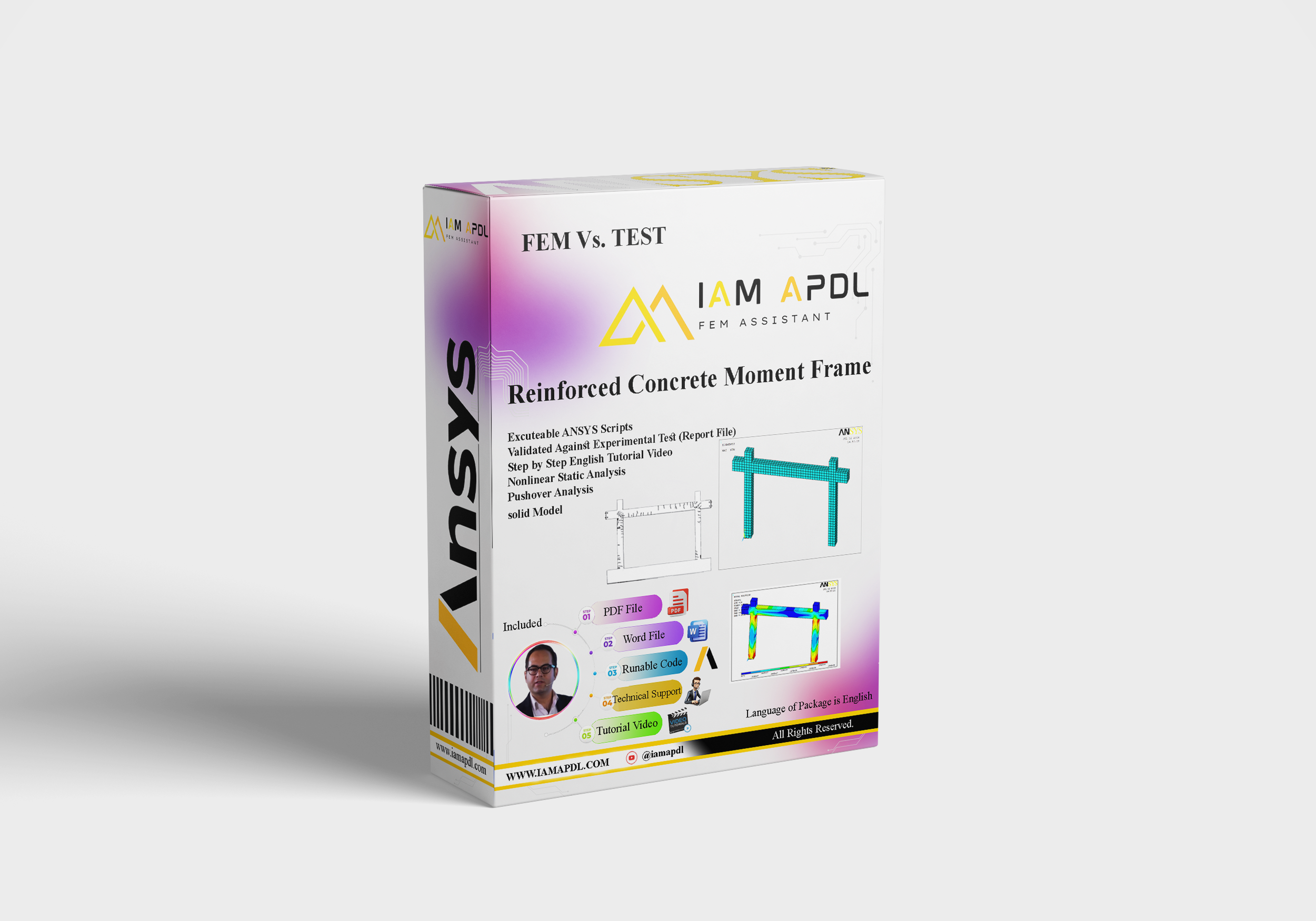 Reinforced Concrete Moment Frame with Masonry Infill FEM Validation Using ANSYS APDL