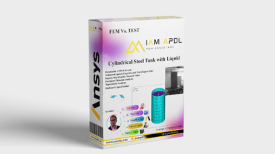 Cylindrical Steel Tank with Liquid FEM Validation Using ANSYS APDL