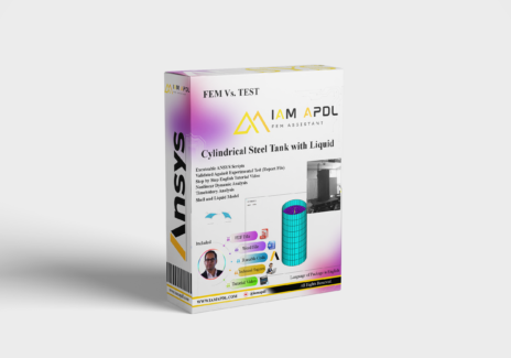 Cylindrical Steel Tank with Liquid FEM Validation Using ANSYS APDL