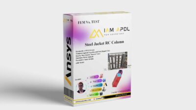 Steel Jacket RC Column | ANSYS APDL FEM Validation