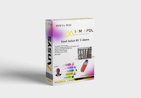 Steel Jacket RC Column | ANSYS APDL FEM Validation